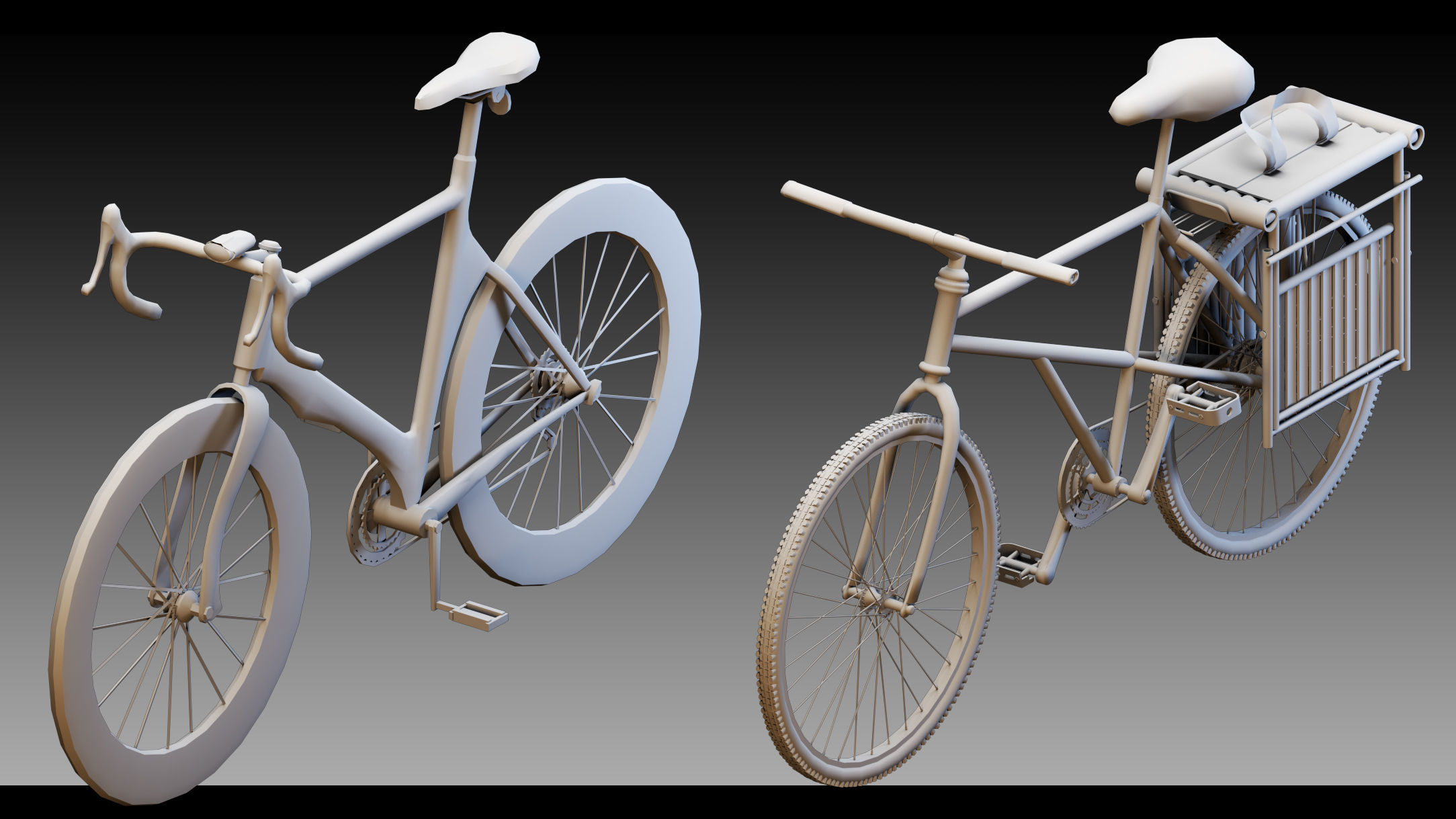 40 Bicycles- Kitbash- High detail 3d models 3D model_10