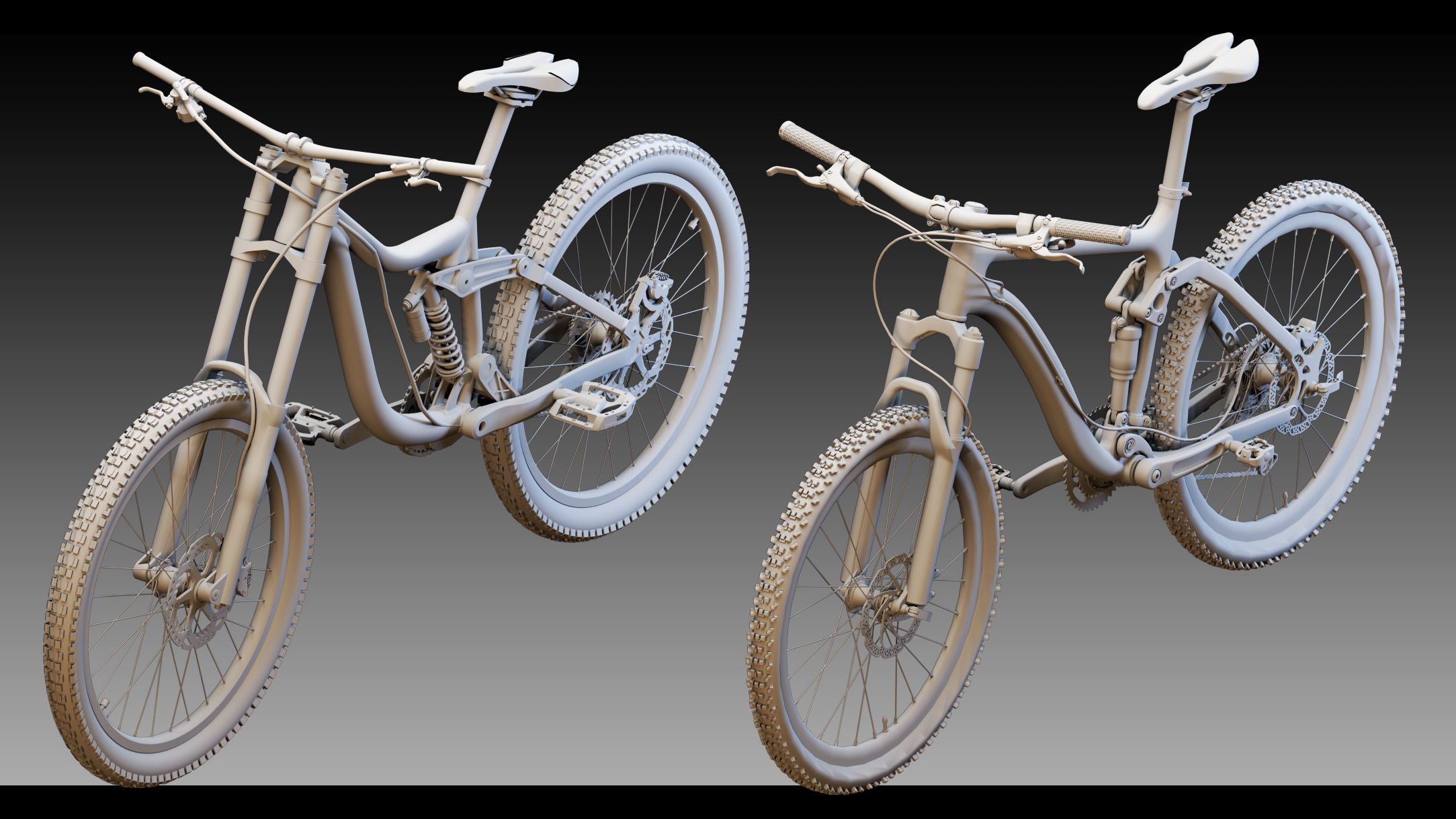 40 Bicycles- Kitbash- High detail 3d models 3D model_8