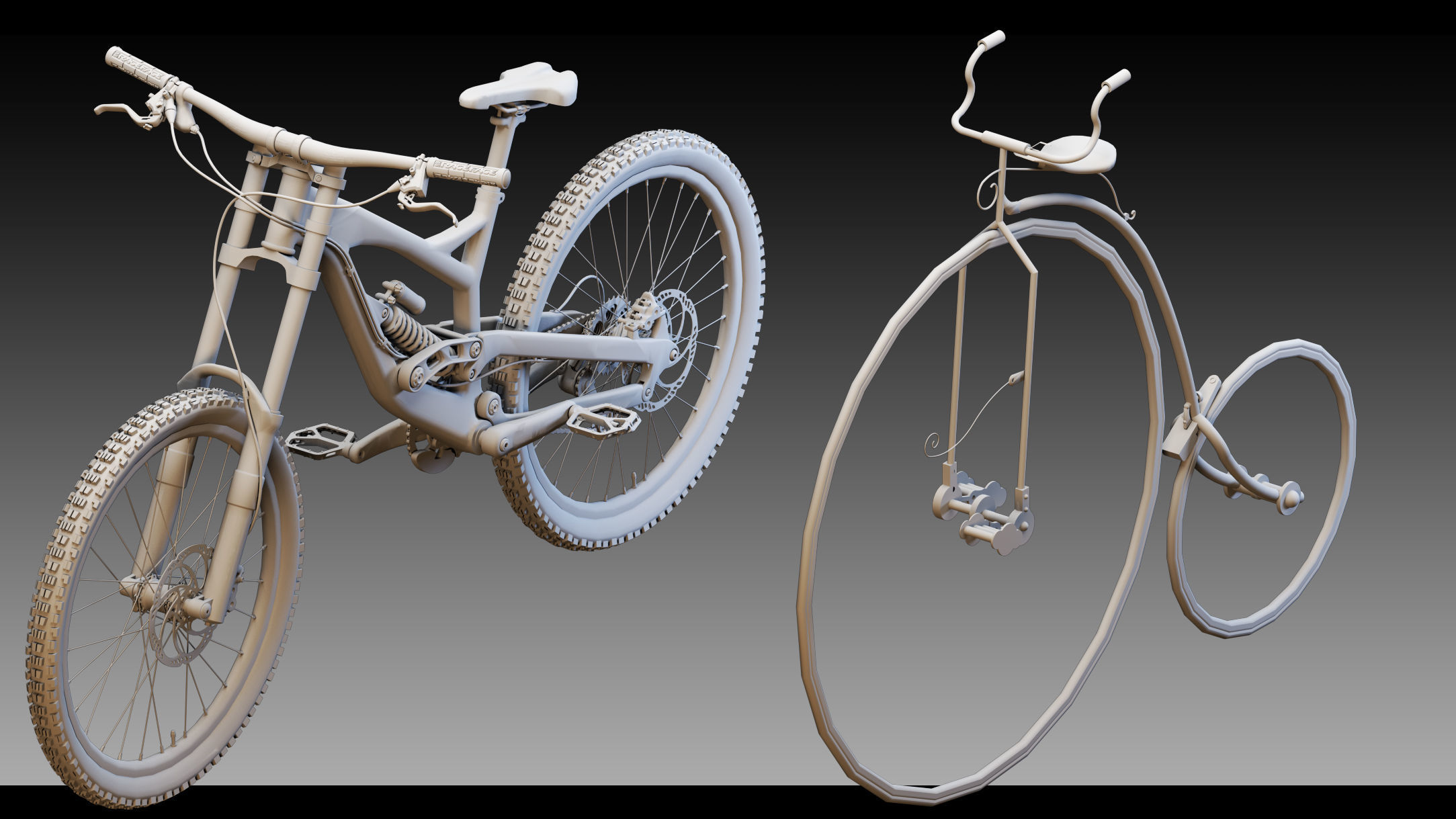 40 Bicycles- Kitbash- High detail 3d models 3D model_2