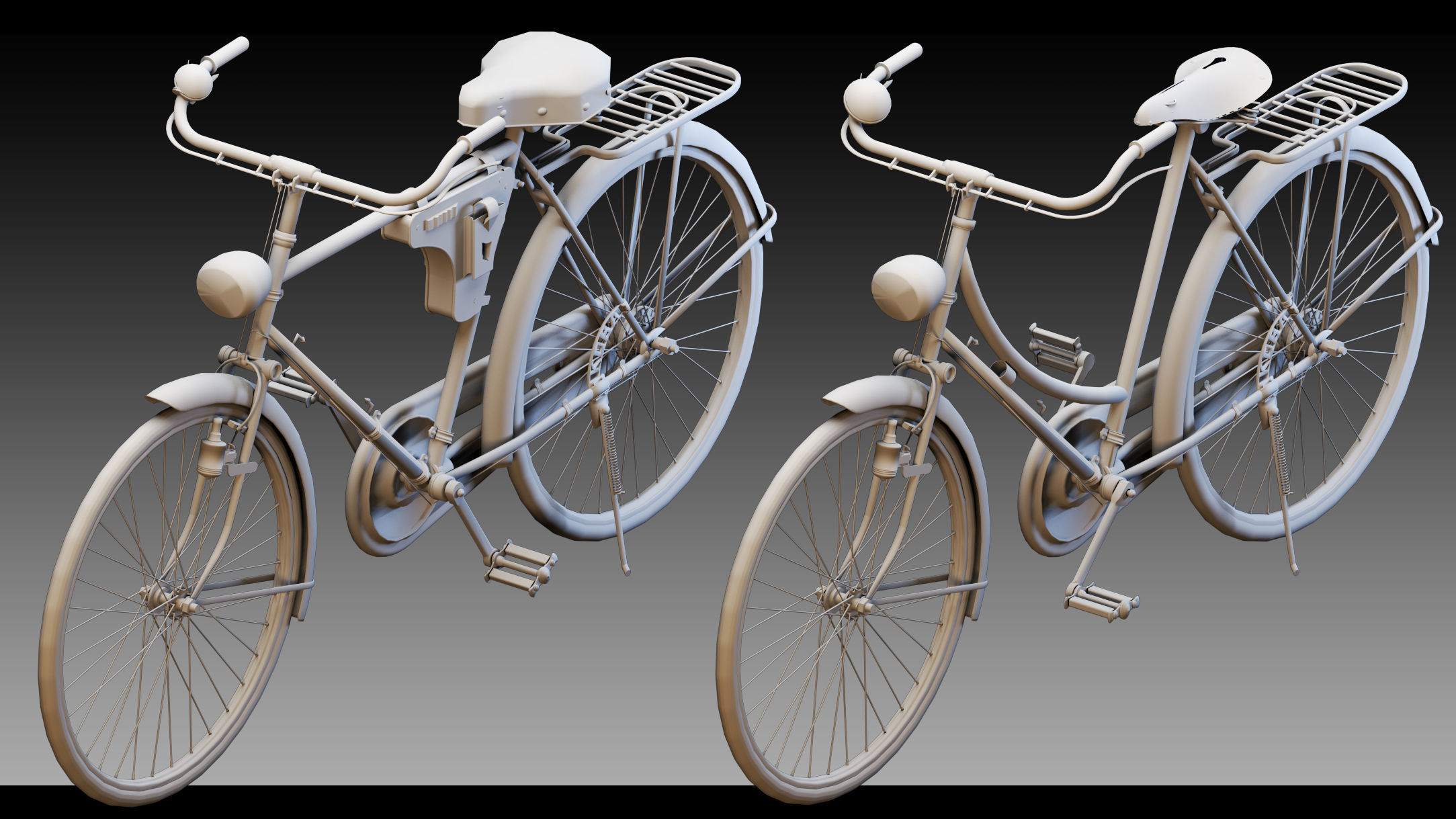 40 Bicycles- Kitbash- High detail 3d models 3D model_5