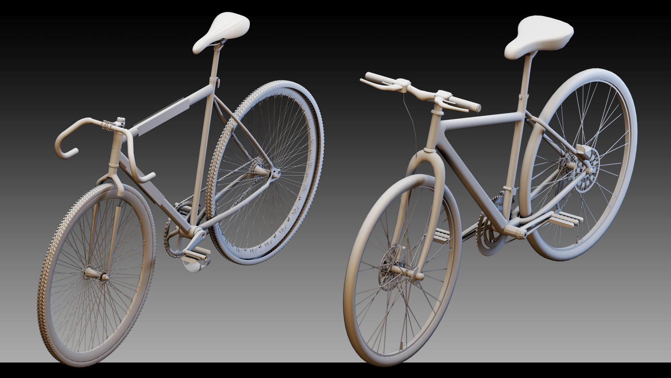 40 Bicycles- Kitbash- High detail 3d models 3D model_1