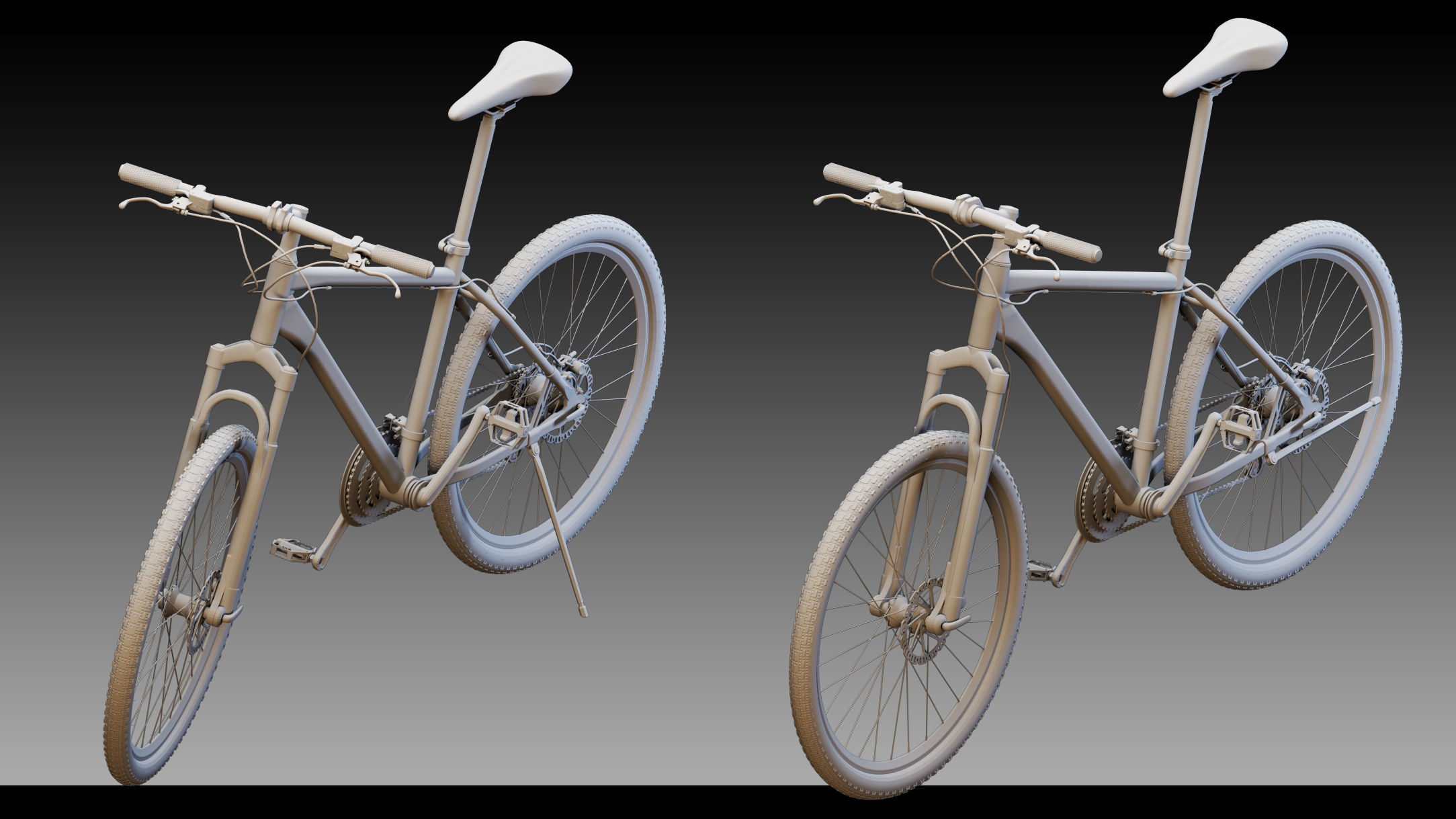 40 Bicycles- Kitbash- High detail 3d models 3D model_6