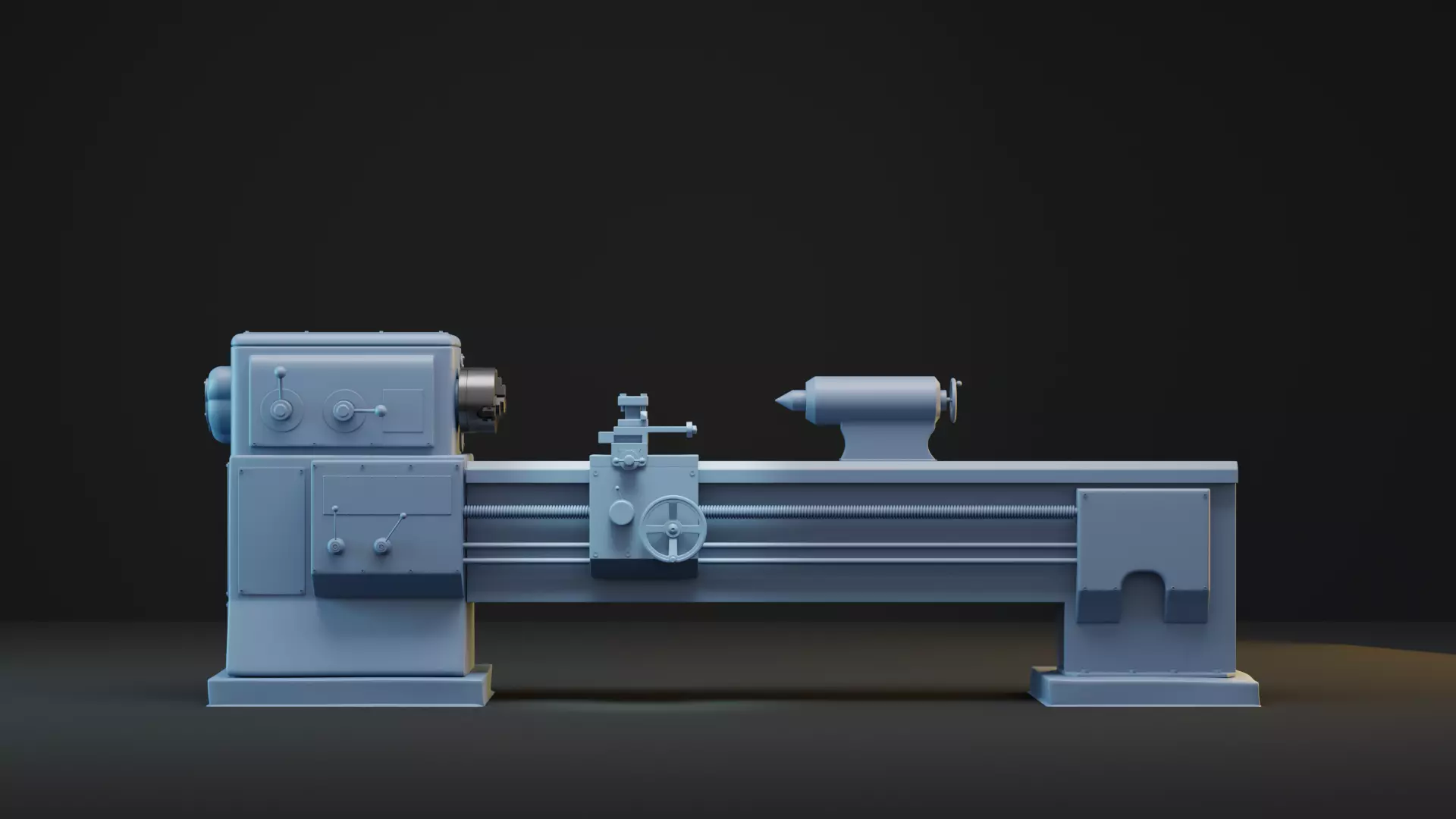 Old Lathe Machine Free 3D print model