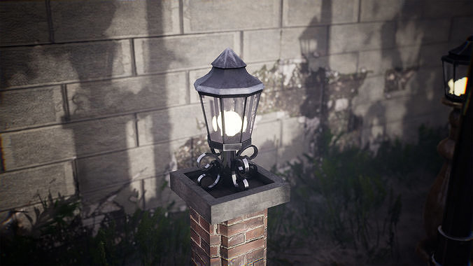 Modular Streetlights  46 Assets Low-poly 3D model 4