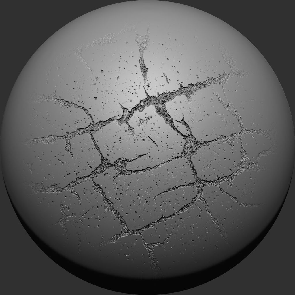 Crack VDM Brushes and Alpha Vol 5 Low-poly 3D model_7