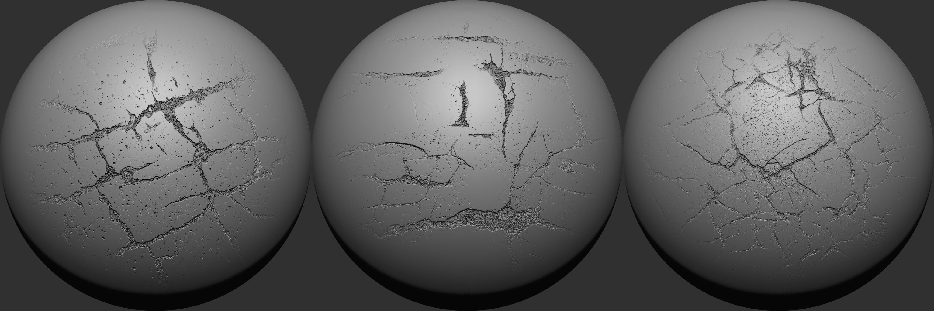 Crack VDM Brushes and Alpha Vol 5 Low-poly 3D model_1