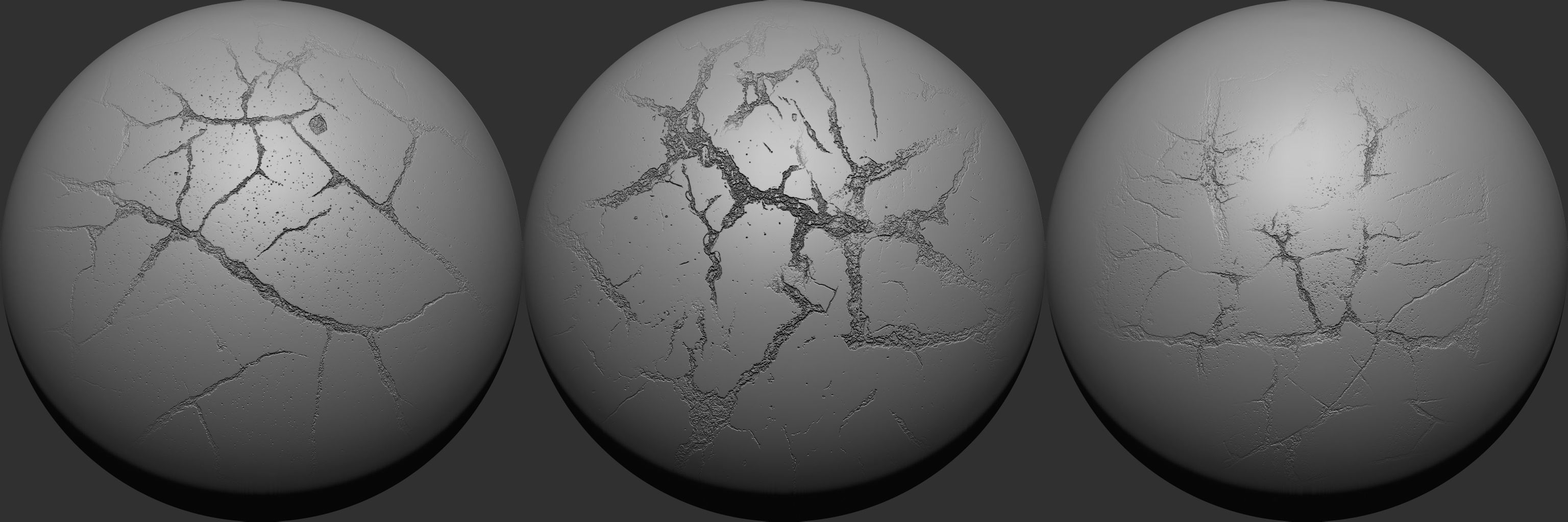 Crack VDM Brushes and Alpha Vol 5 Low-poly 3D model_2