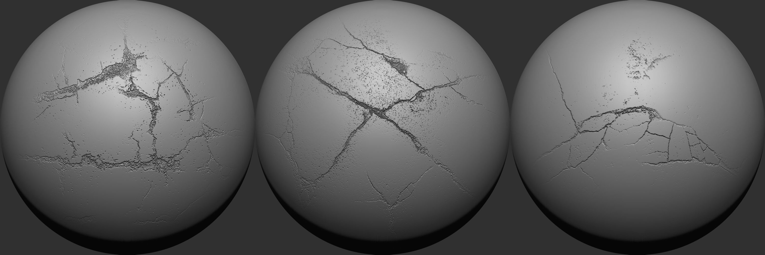 Crack VDM Brushes and Alpha Vol 5 Low-poly 3D model_4