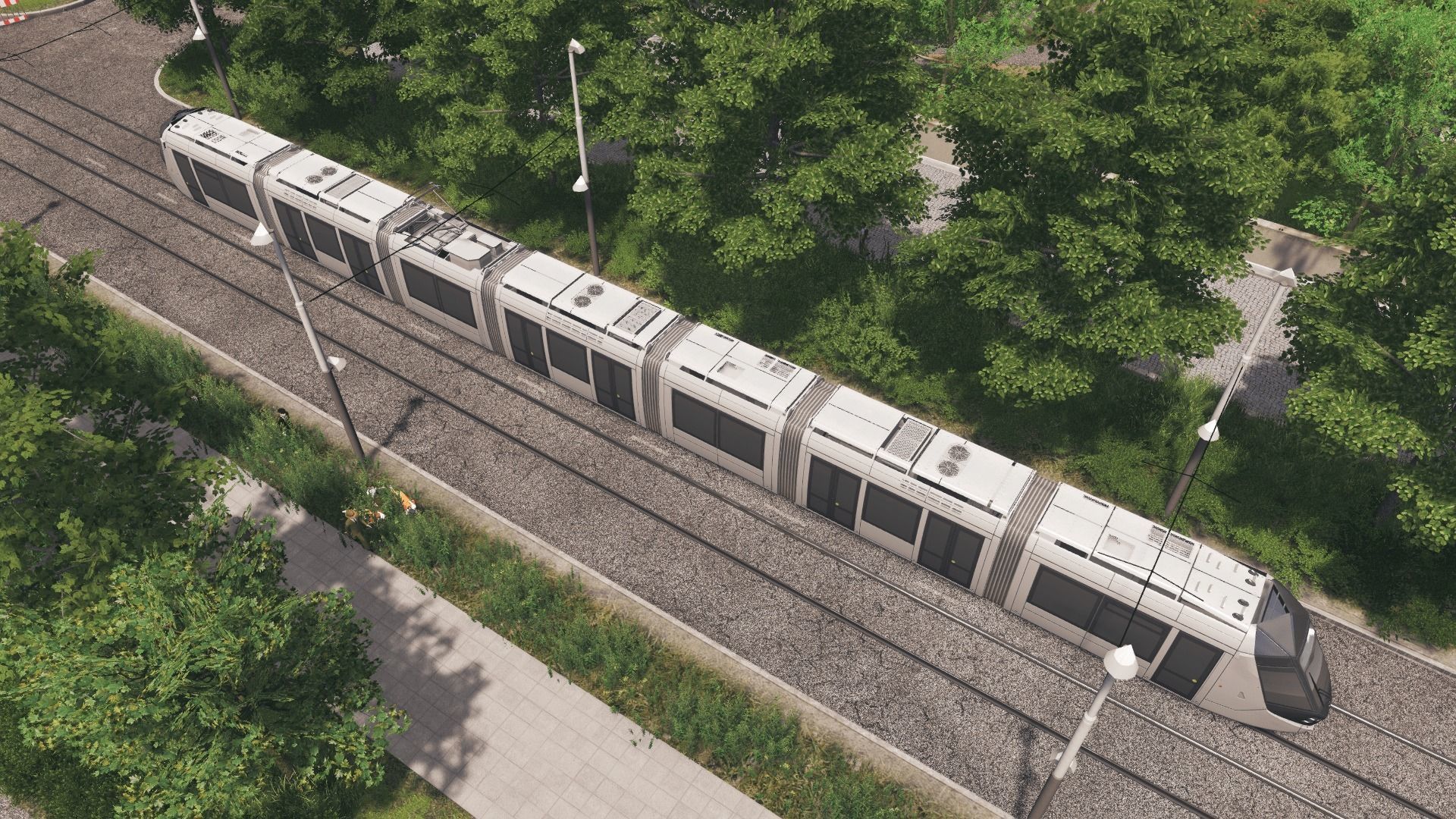 Alstom Citadis 402 - Dubai Tram Low-poly 3D model_4