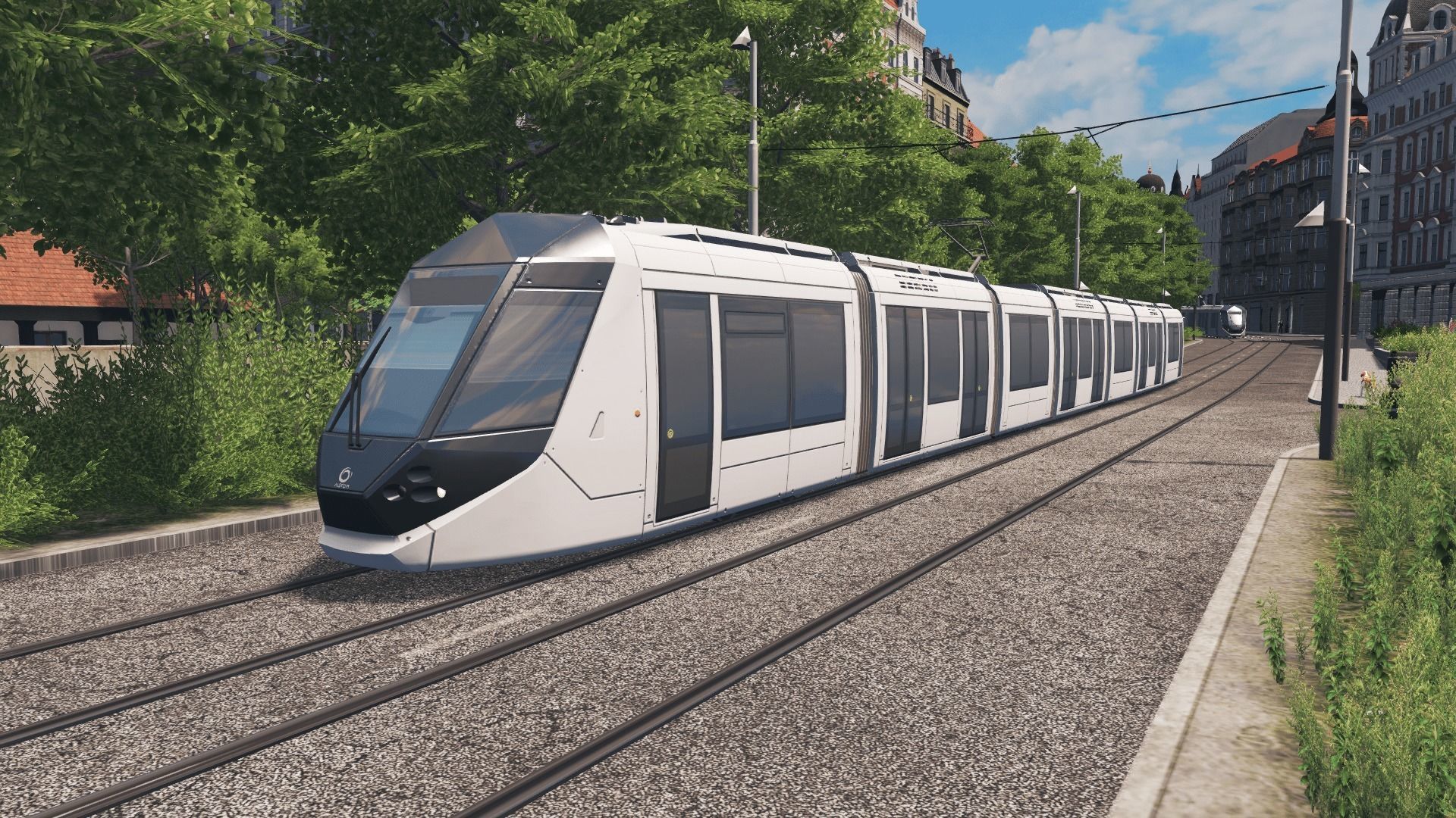 Alstom Citadis 402 - Dubai Tram Low-poly 3D model_8