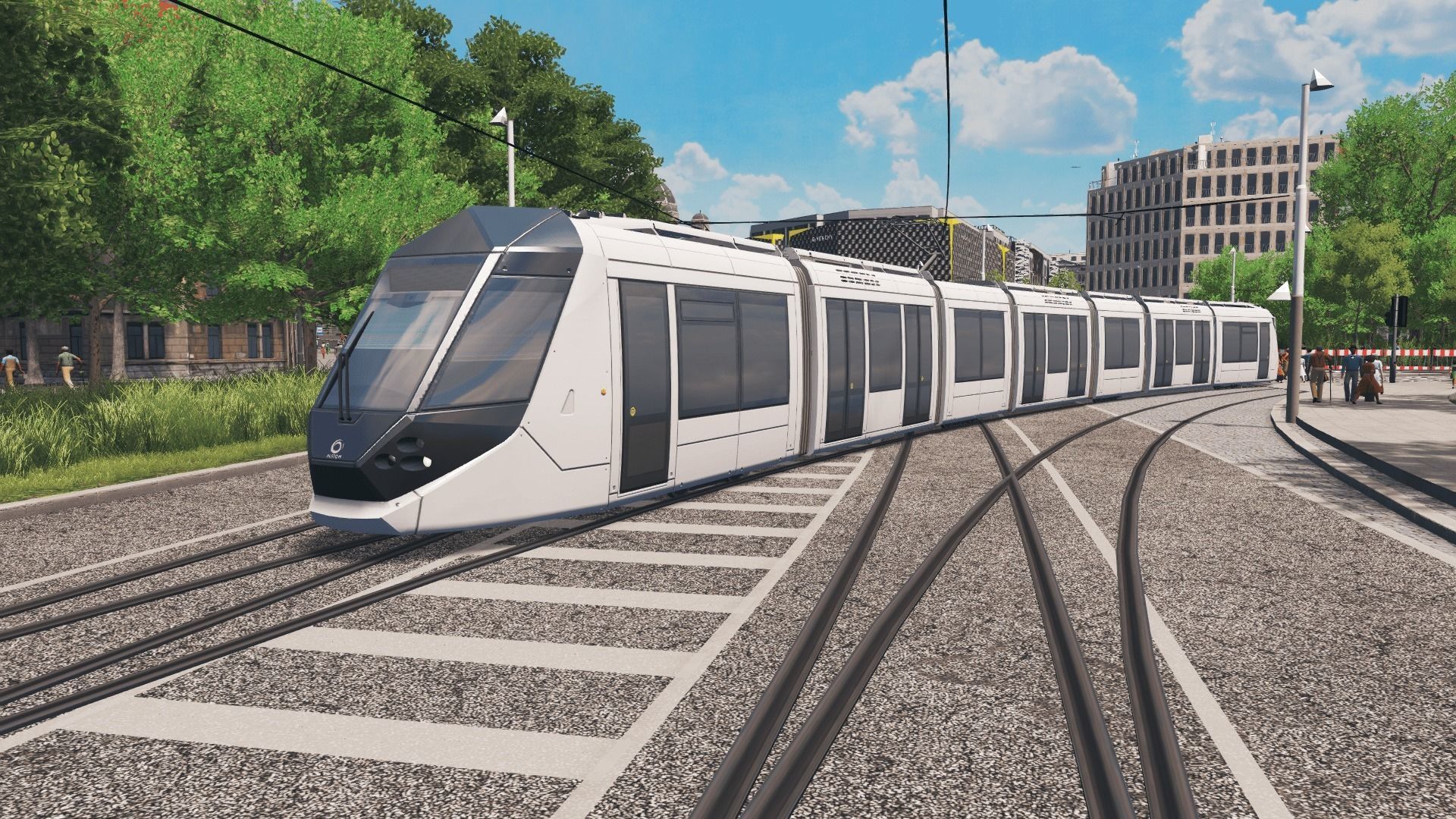 Alstom Citadis 402 - Dubai Tram Low-poly 3D model_3