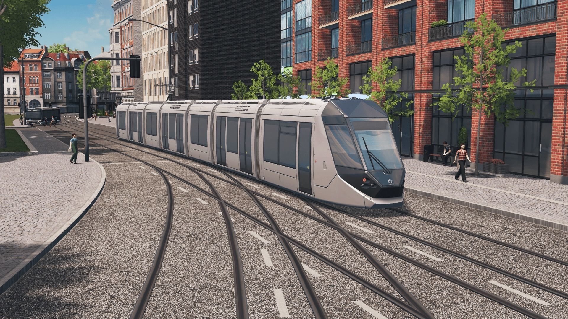 Alstom Citadis 402 - Dubai Tram Low-poly 3D model_7