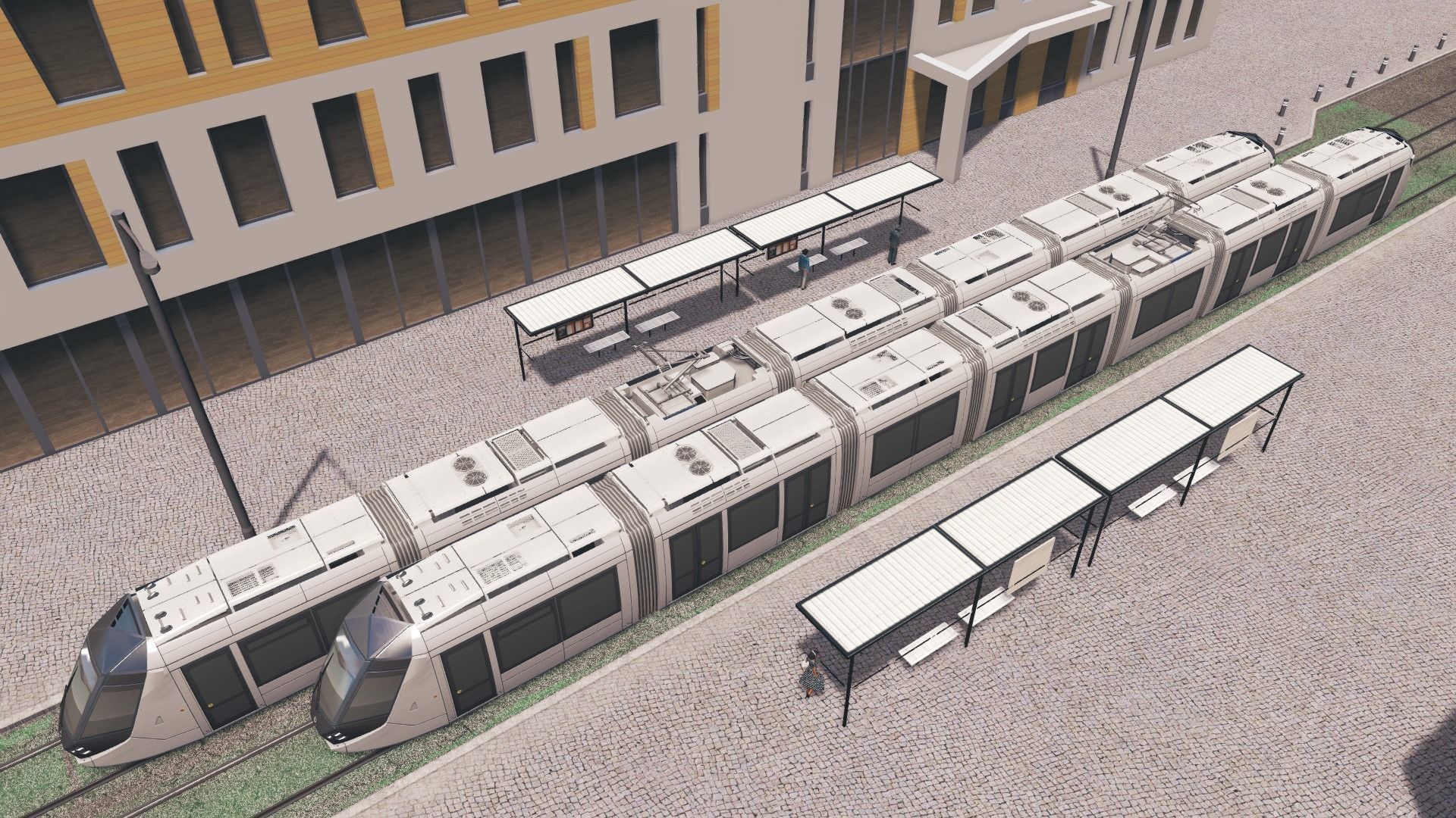 Alstom Citadis 402 - Dubai Tram Low-poly 3D model_14