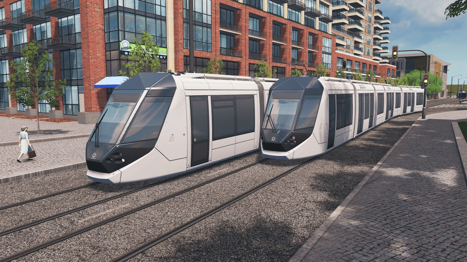 Alstom Citadis 402 - Dubai Tram Low-poly 3D model_2
