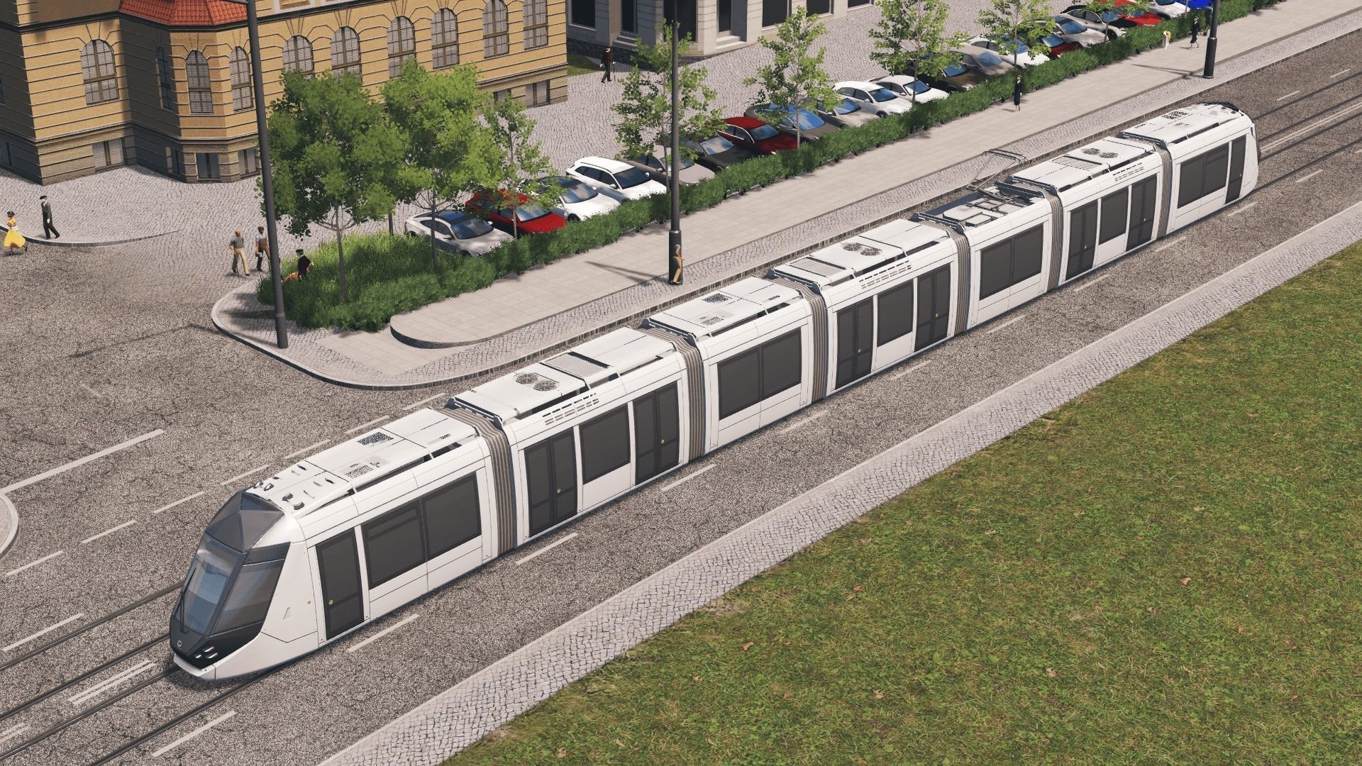 Alstom Citadis 402 - Dubai Tram Low-poly 3D model_9