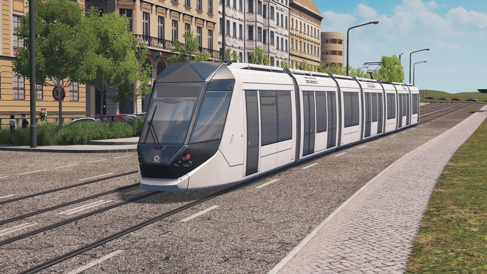 Alstom Citadis 402 - Dubai Tram Low-poly 3D model_5
