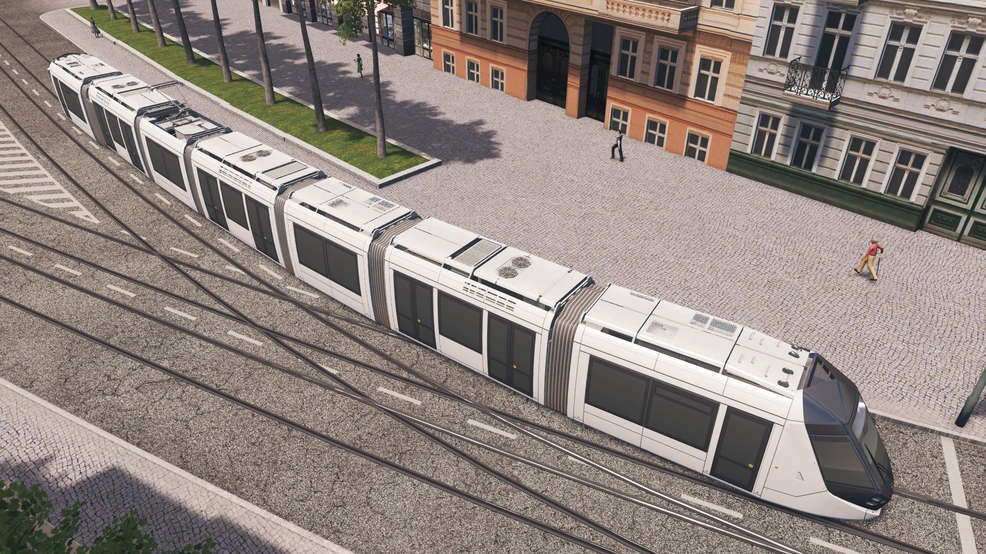 Alstom Citadis 402 - Dubai Tram Low-poly 3D model_11