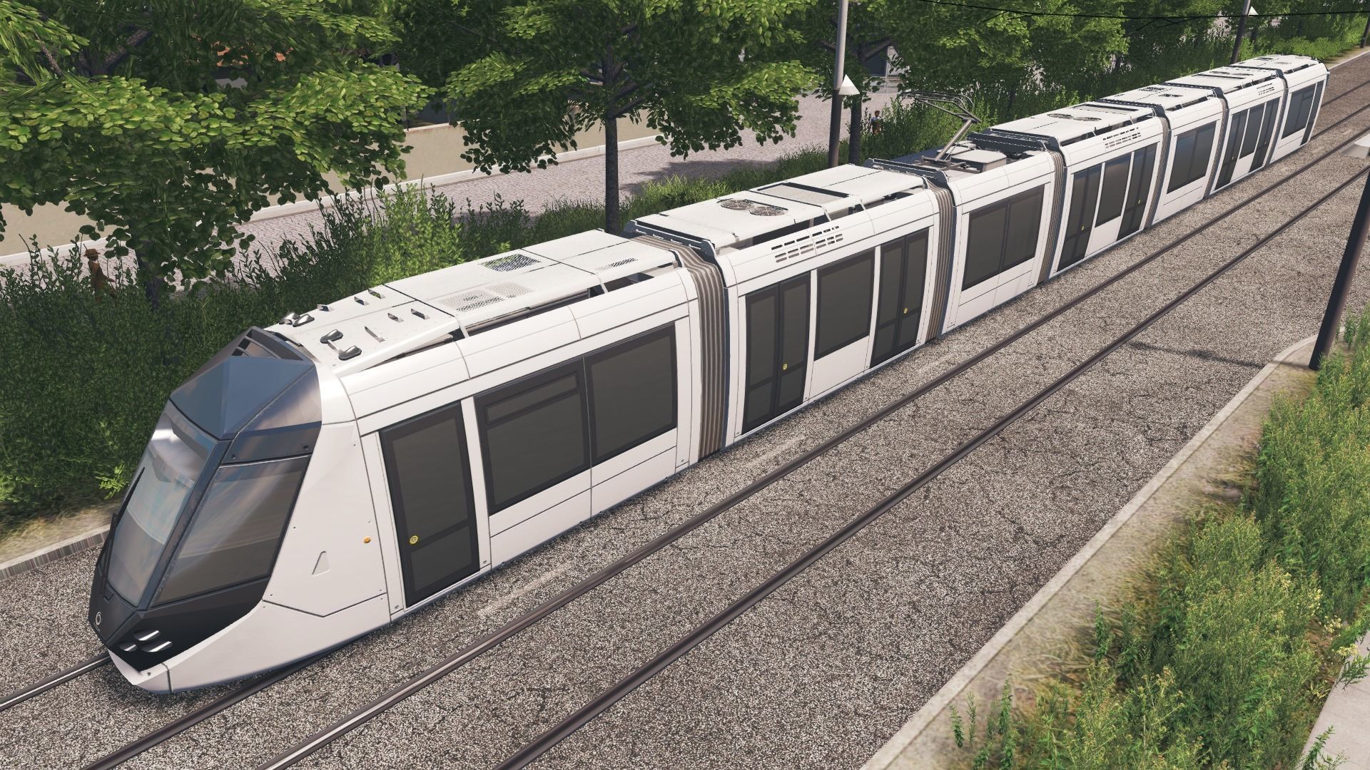 Alstom Citadis 402 - Dubai Tram Low-poly 3D model_10