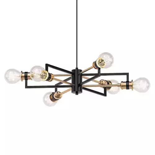 Tommie Dimmable Sputnik Modern Linear Chandelier