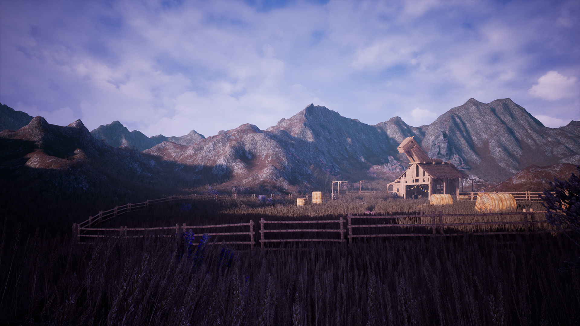 Modular Stables Environment  100 Assets Low-poly 3D model_10