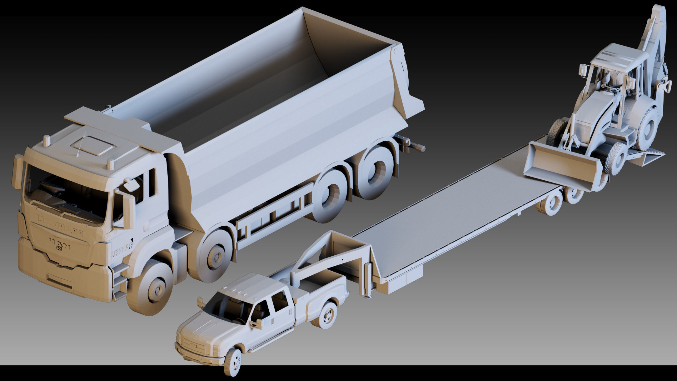 20 Industrial Vehicles- High detail 3d models 3D model_17