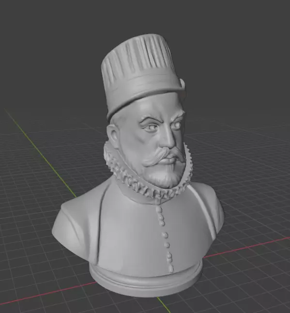 Philip II of Spain 3D print model_3