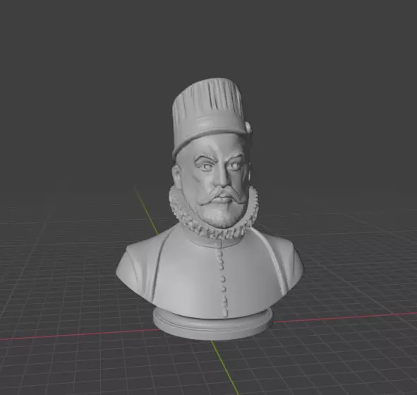 Philip II of Spain 3D print model_2