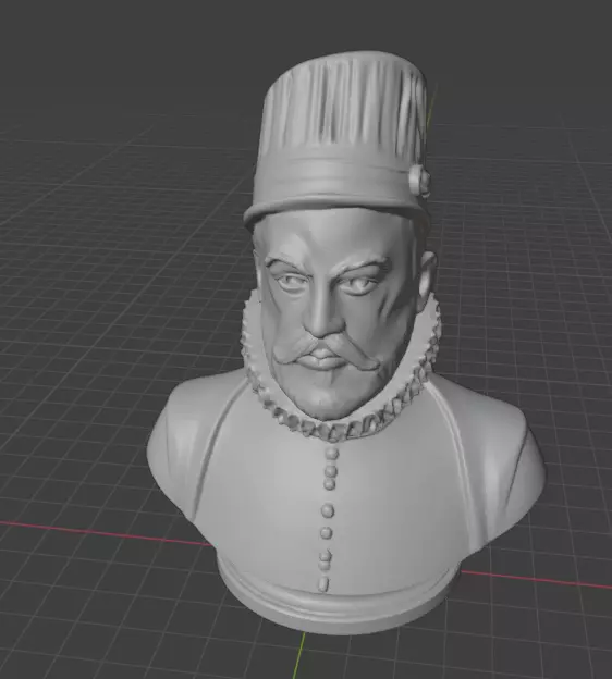 Philip II of Spain 3D print model_14