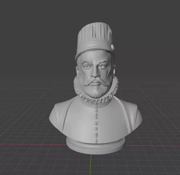 Philip II of Spain 3D print model_9