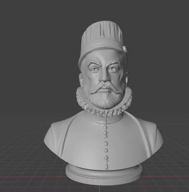Philip II of Spain 3D print model_1