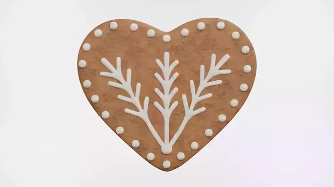 Gingerbread Christmas Cookie 15 3D model