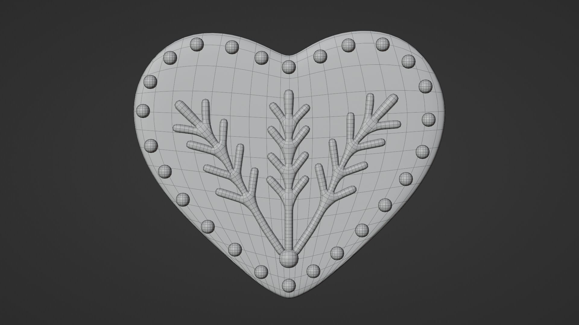 Gingerbread Christmas Cookie 15 3D model_8