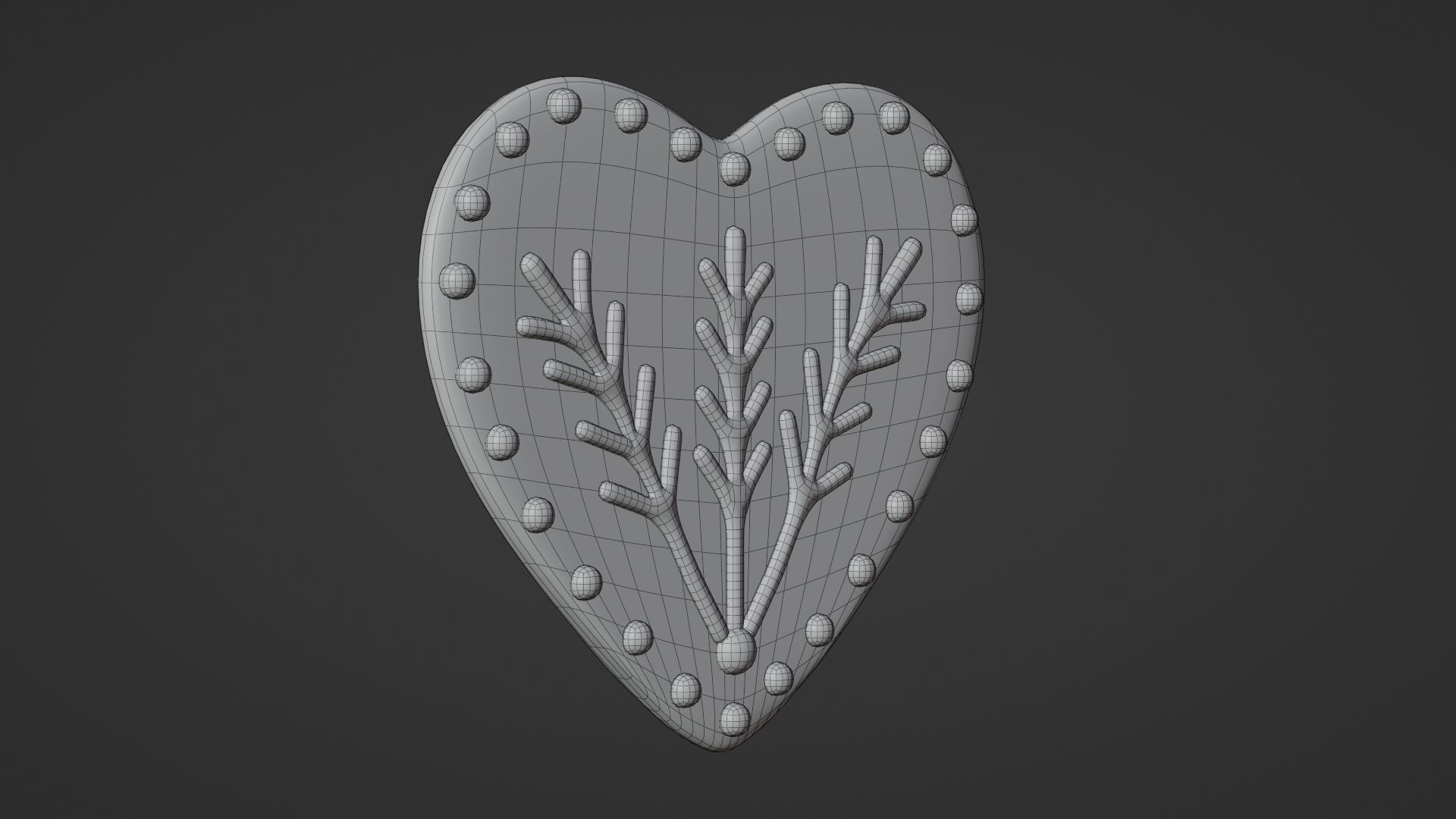 Gingerbread Christmas Cookie 15 3D model_9