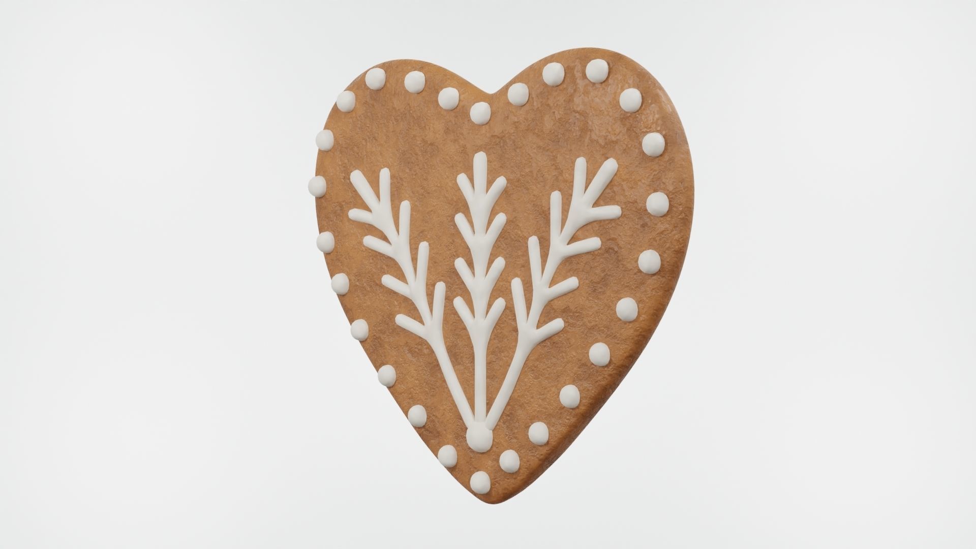 Gingerbread Christmas Cookie 15 3D model_5