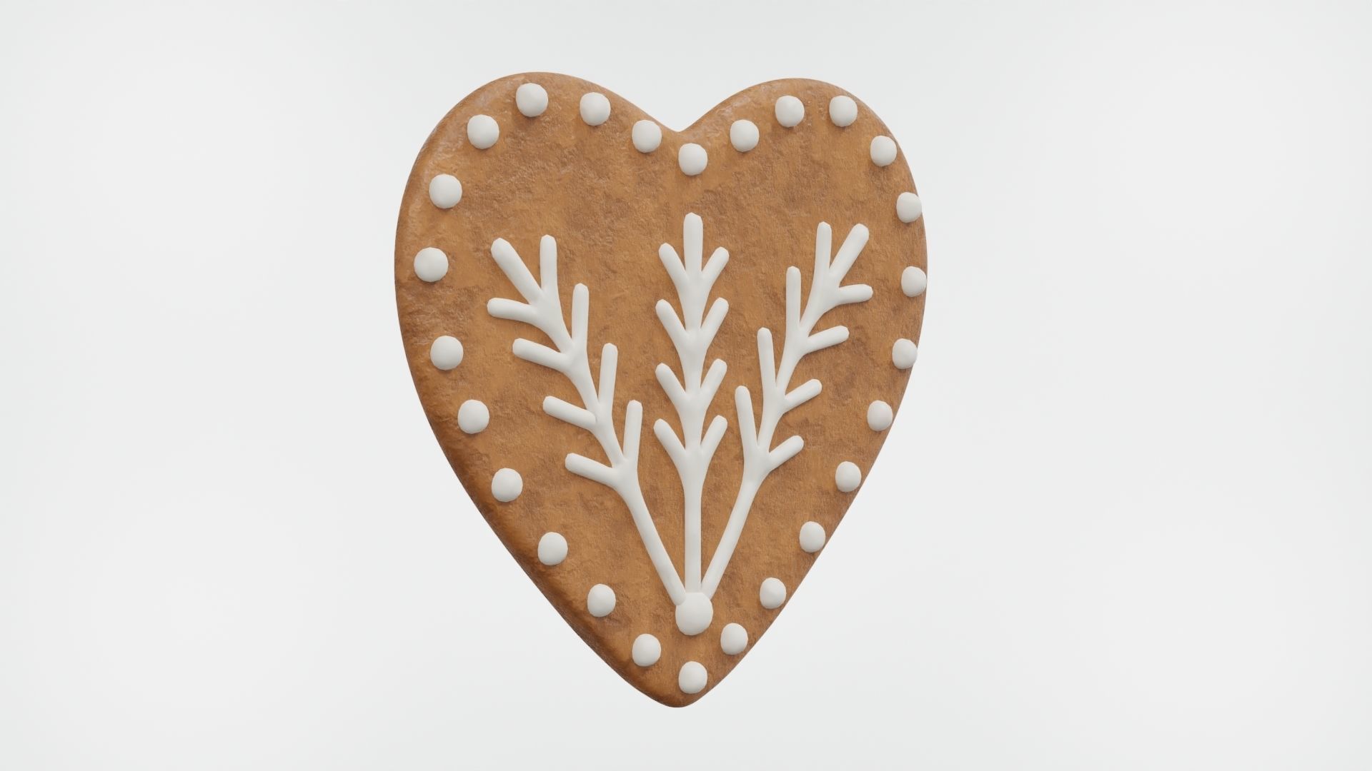 Gingerbread Christmas Cookie 15 3D model_1