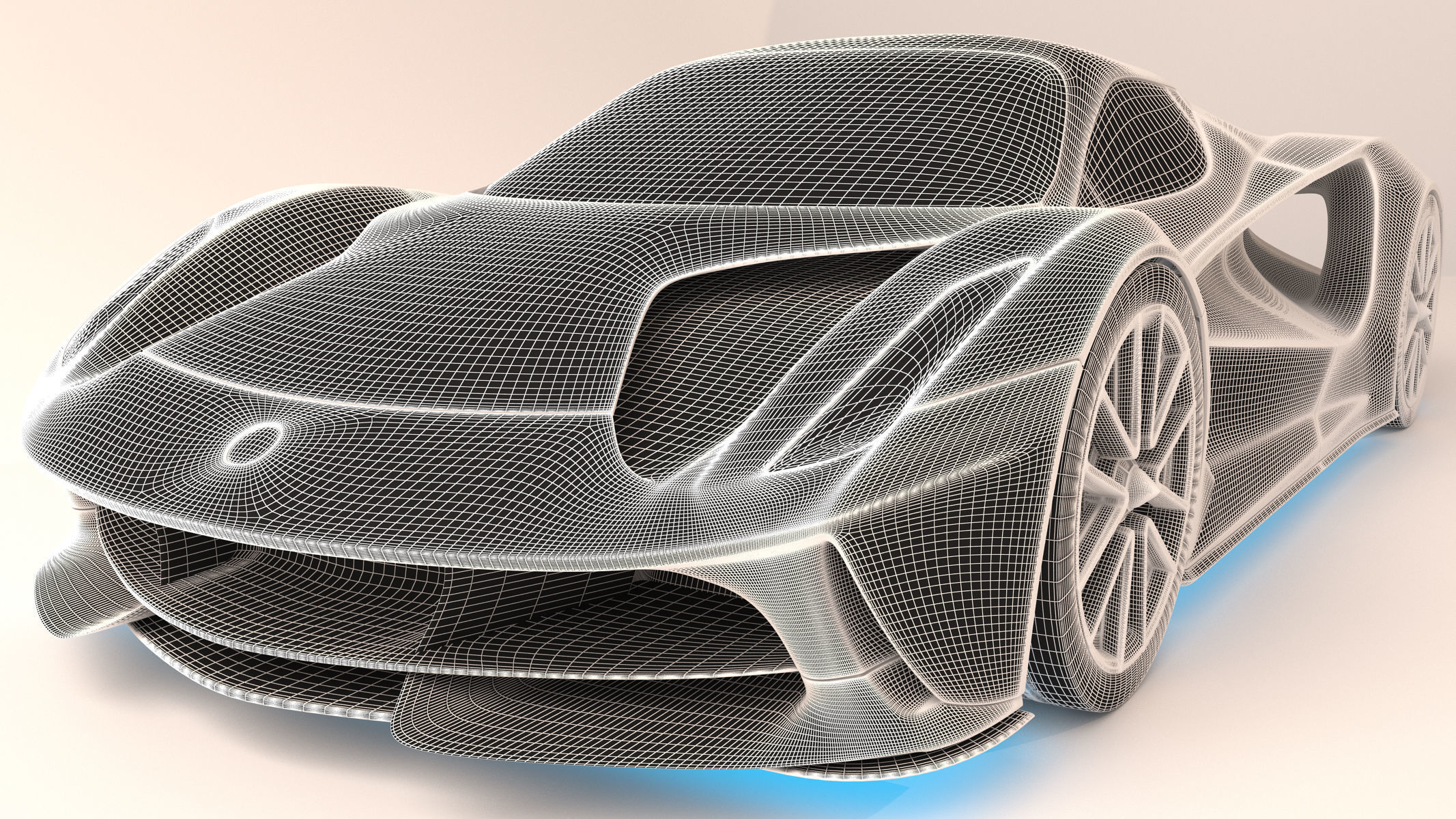 Lotus Evija 2020 Low-poly 3D model_11