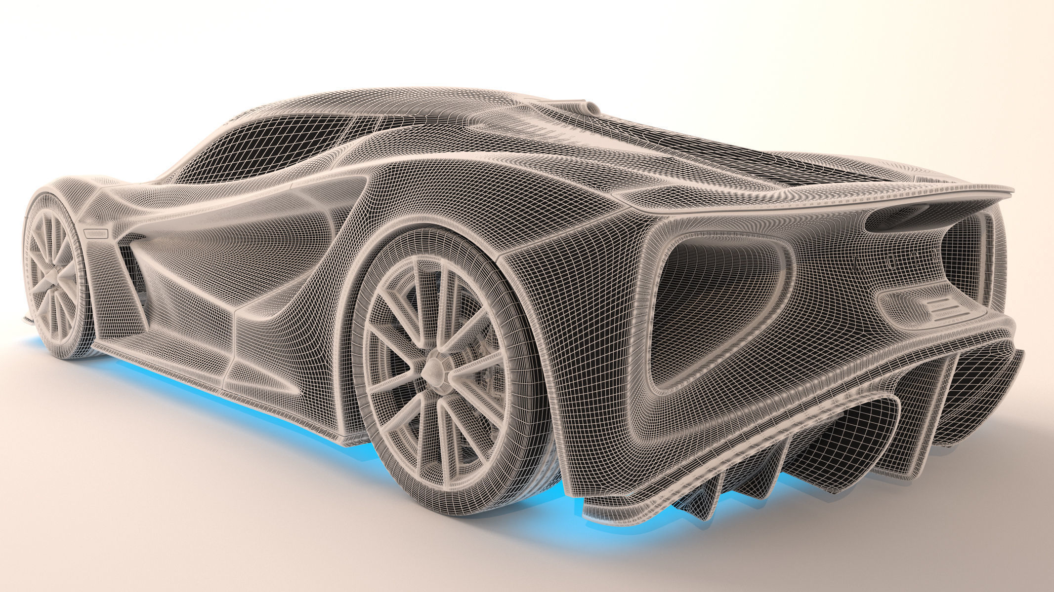 Lotus Evija 2020 Low-poly 3D model_13