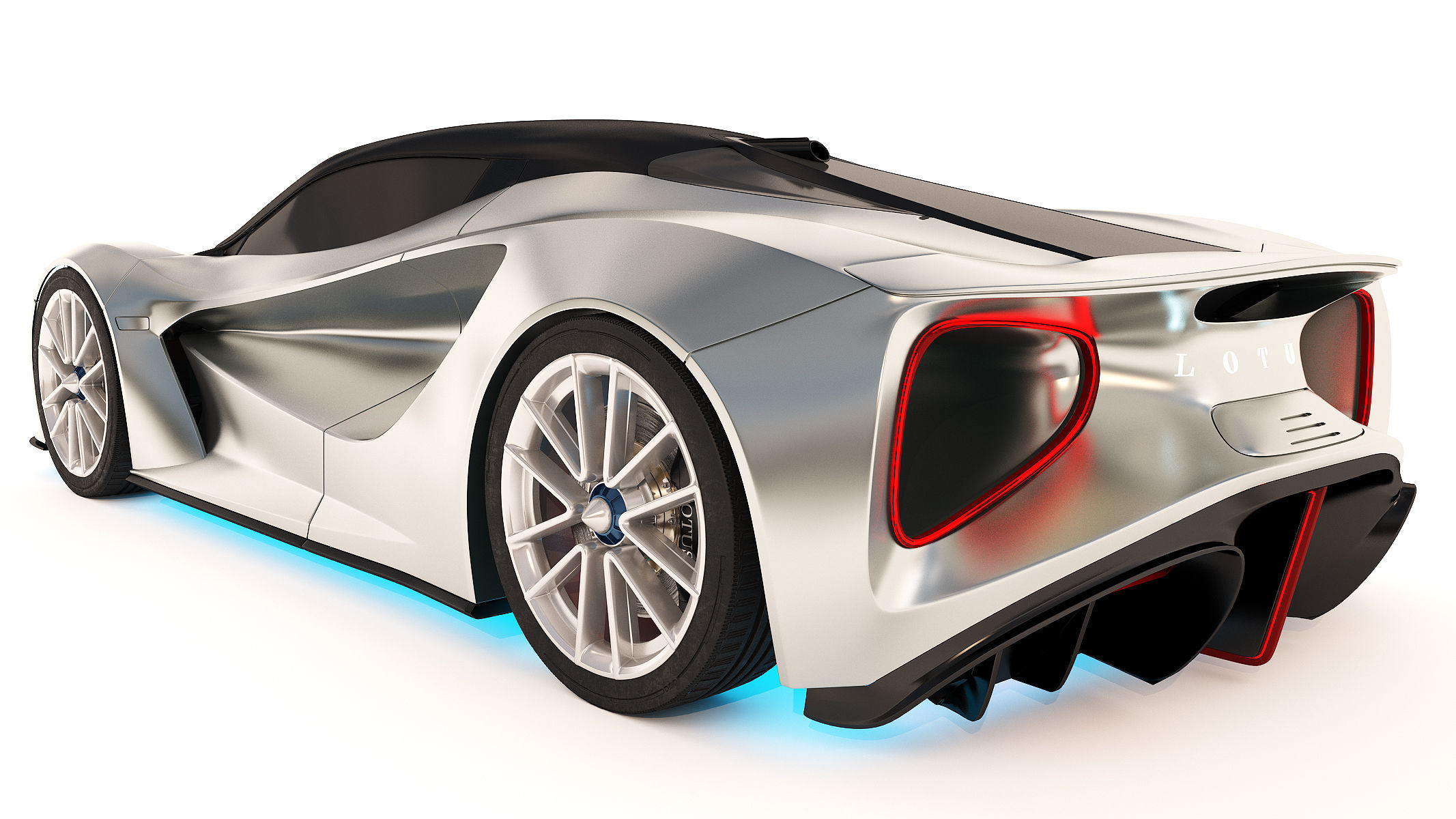 Lotus Evija 2020 Low-poly 3D model_3
