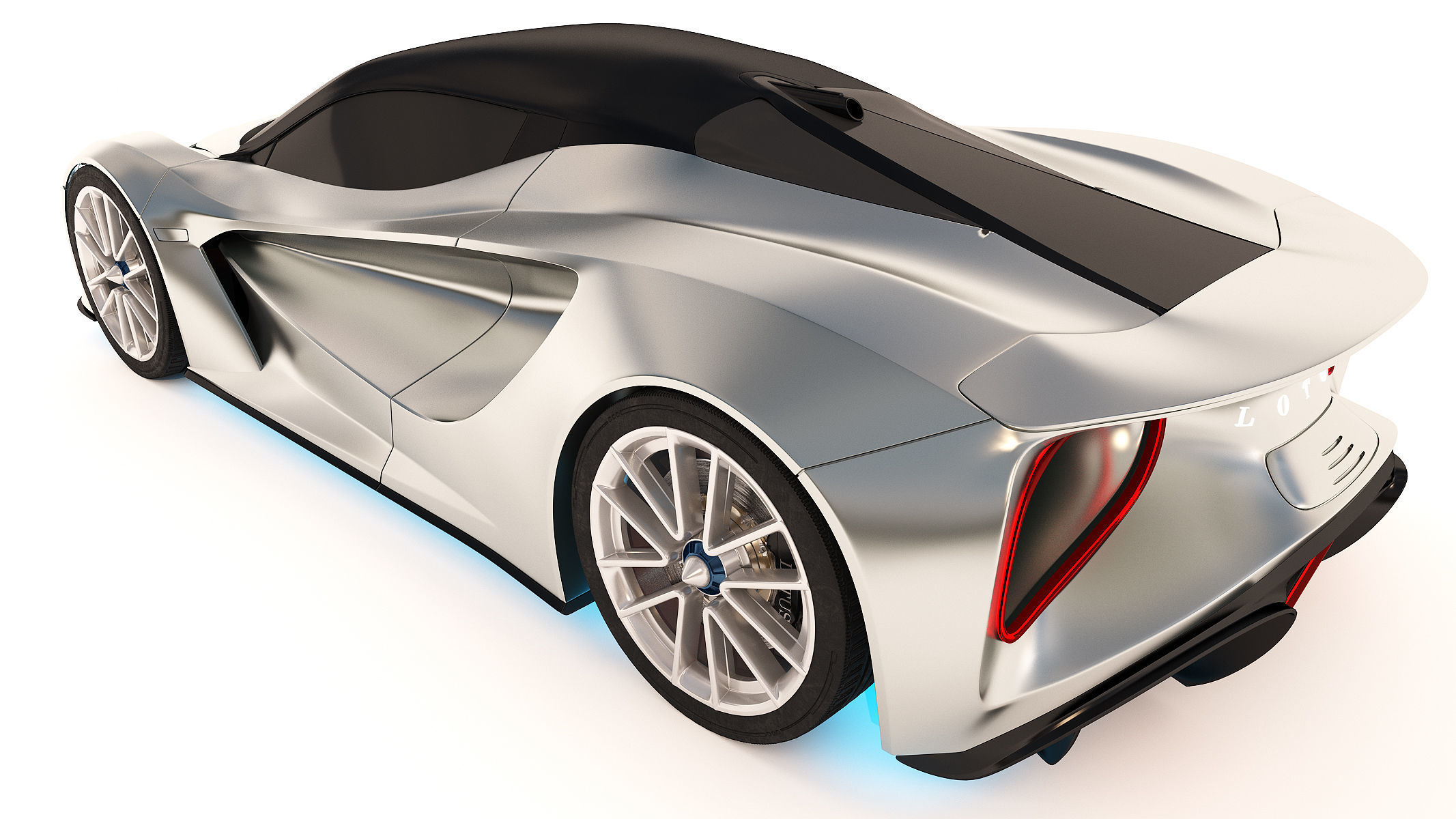 Lotus Evija 2020 Low-poly 3D model_2