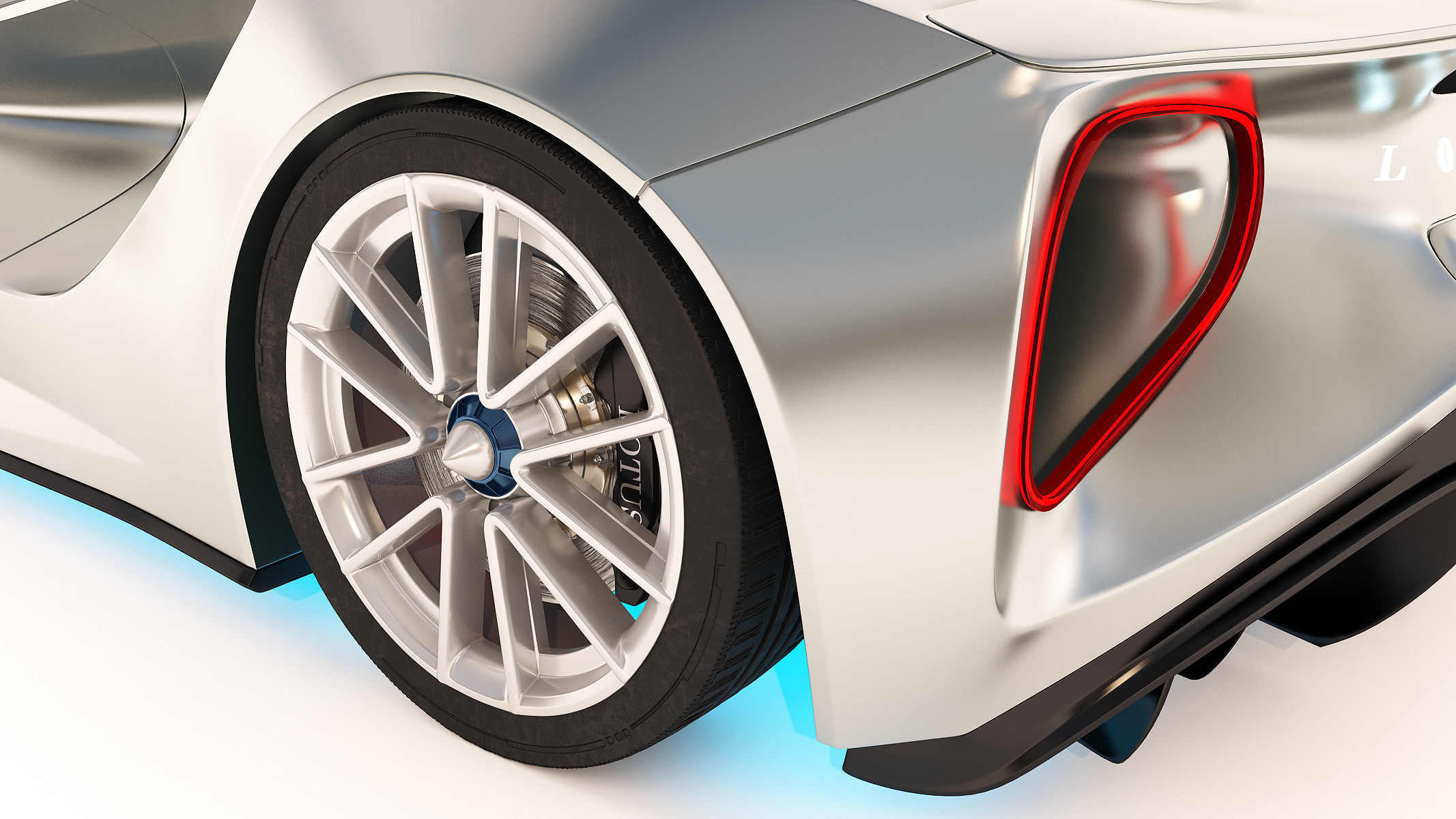 Lotus Evija 2020 Low-poly 3D model_8