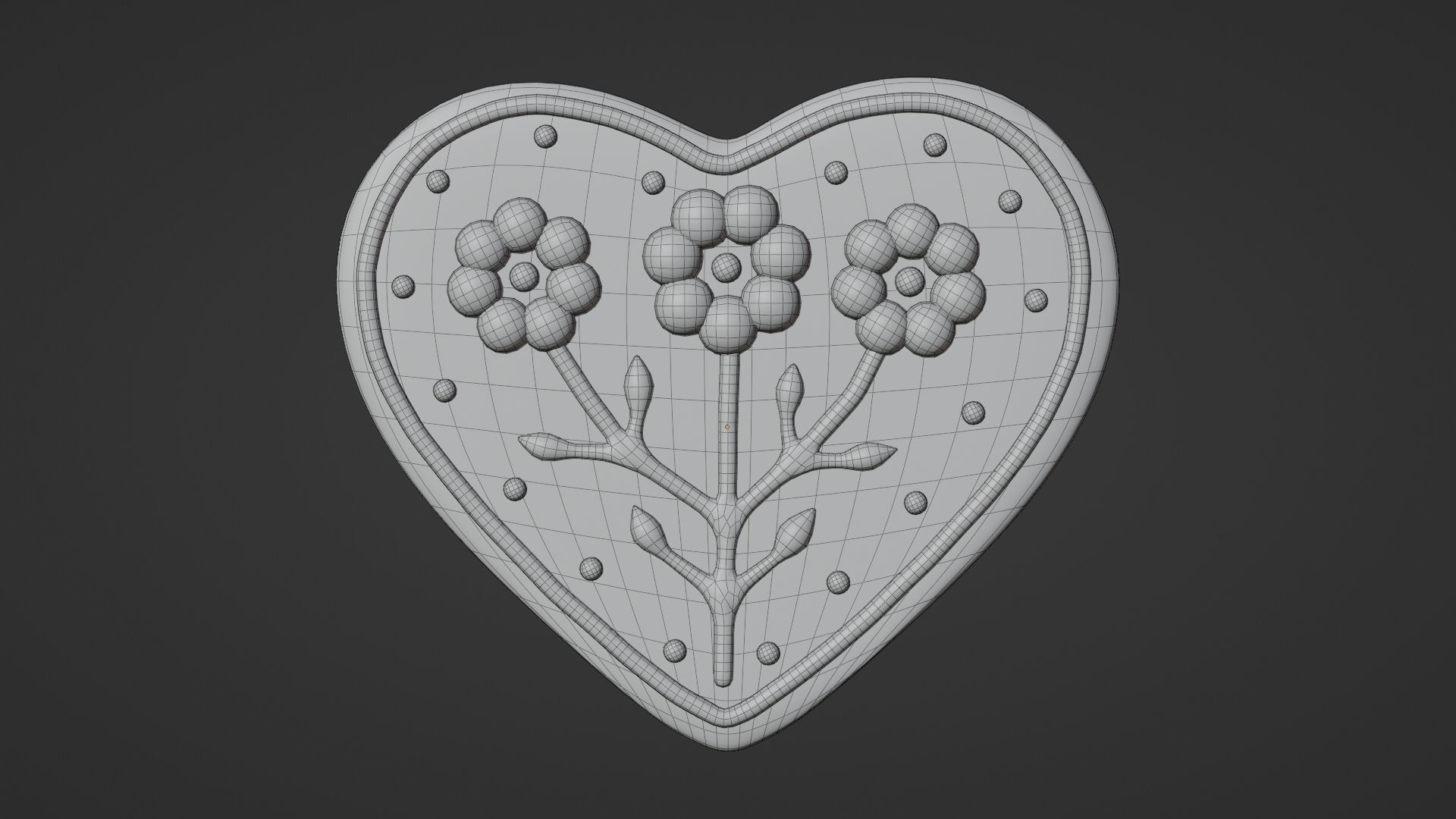 Gingerbread Christmas Cookie 16 3D model_8