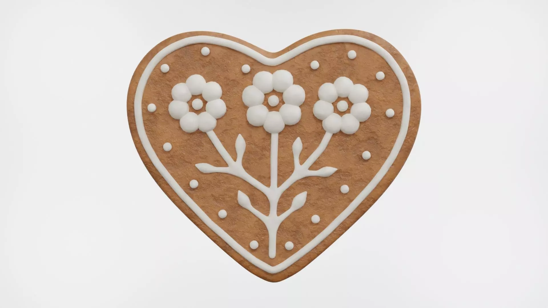 Gingerbread Christmas Cookie 16 3D model_0