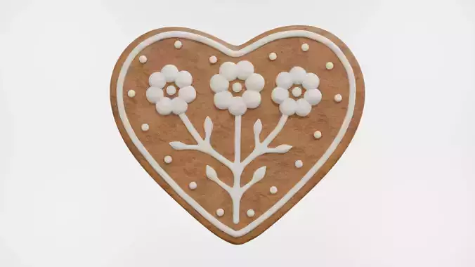 Gingerbread Christmas Cookie 16 3D model