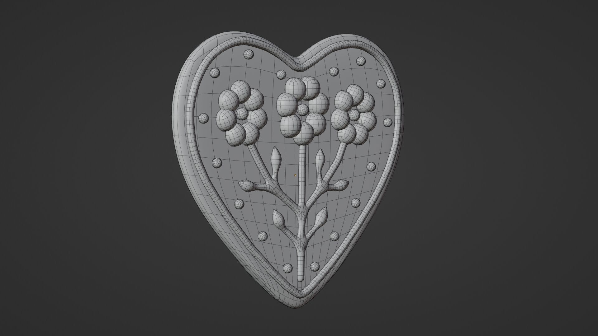 Gingerbread Christmas Cookie 16 3D model_9