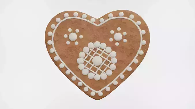 Gingerbread Christmas Cookie 17 3D model