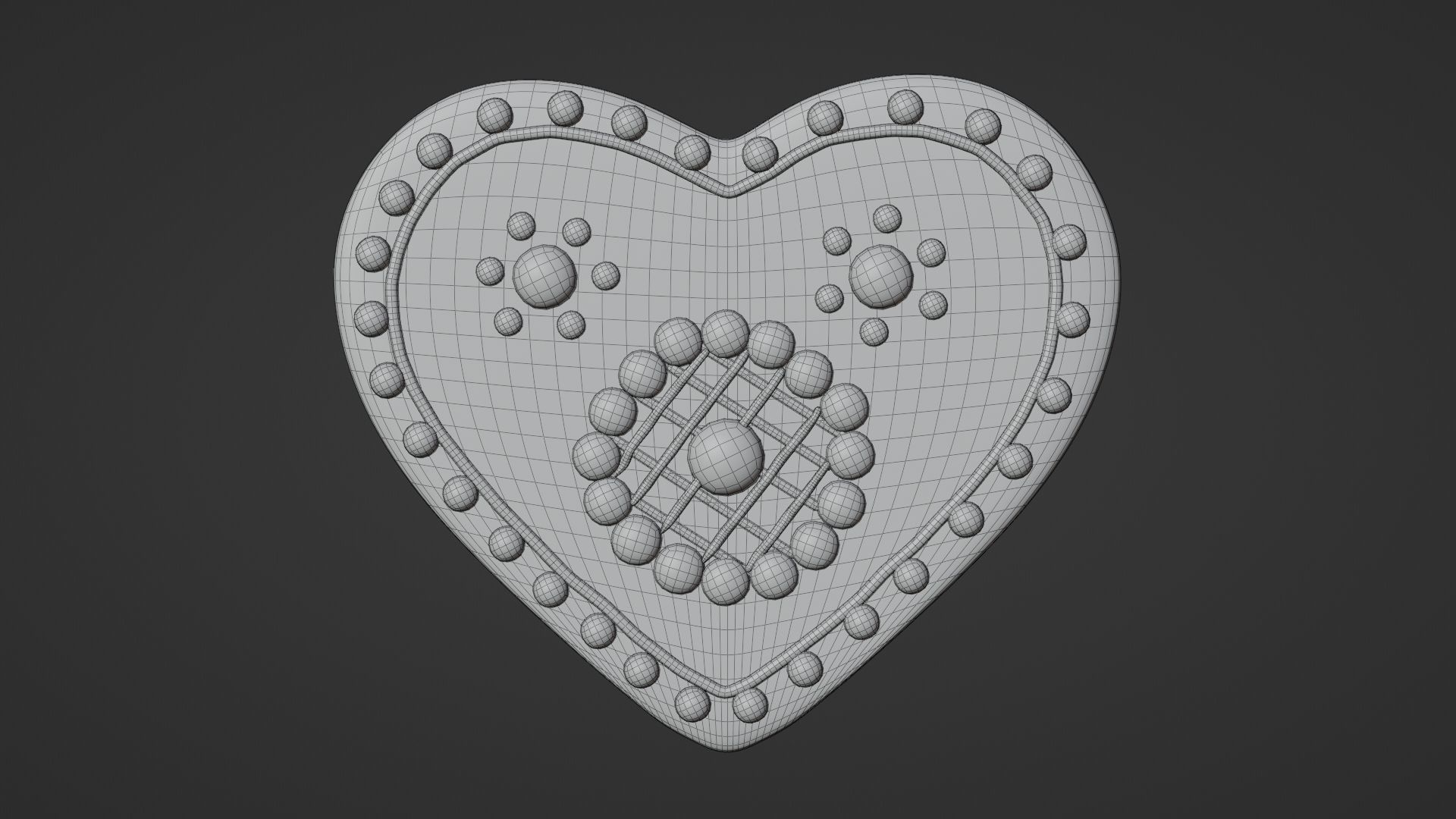 Gingerbread Christmas Cookie 17 3D model_8