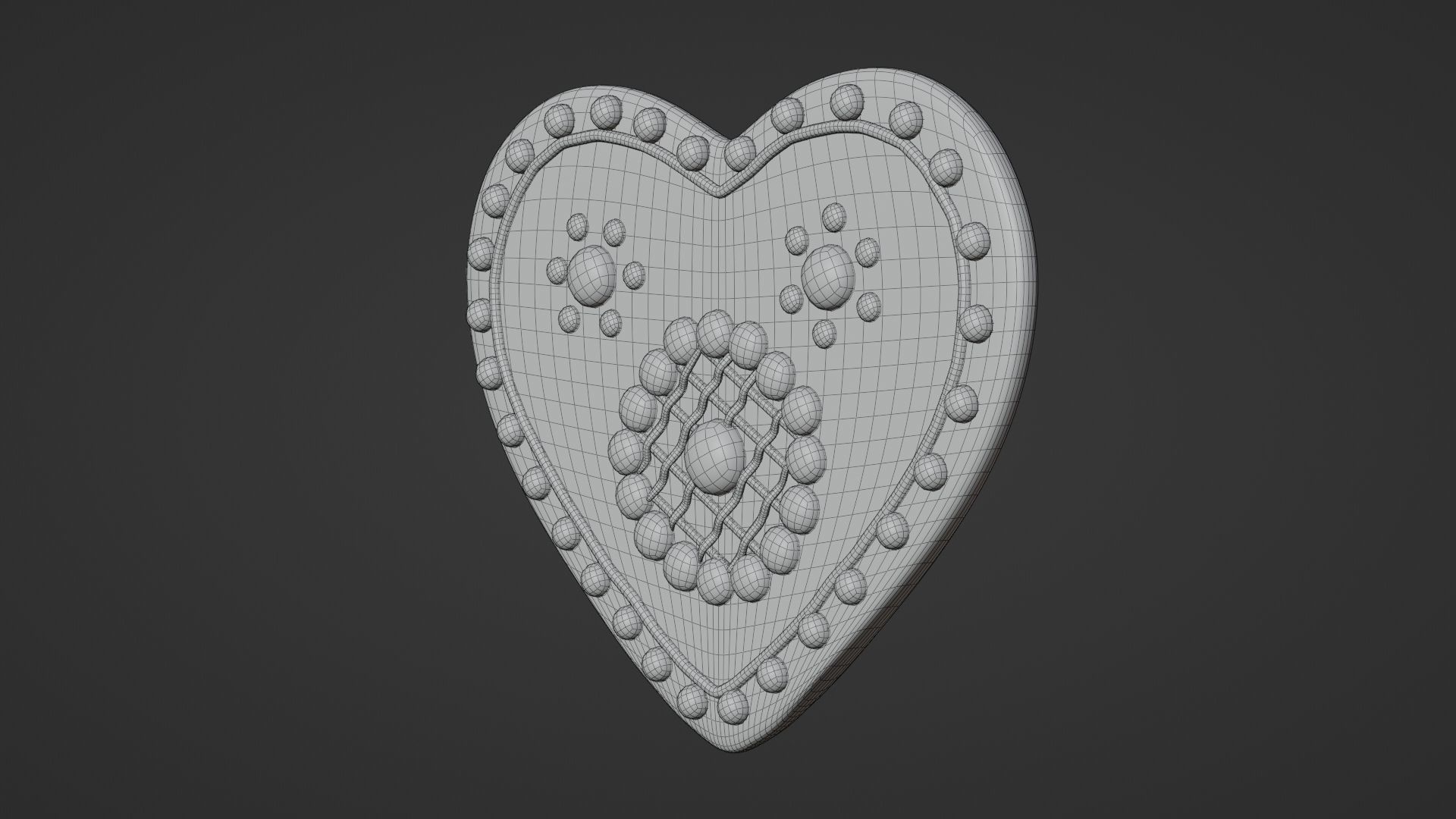 Gingerbread Christmas Cookie 17 3D model_10