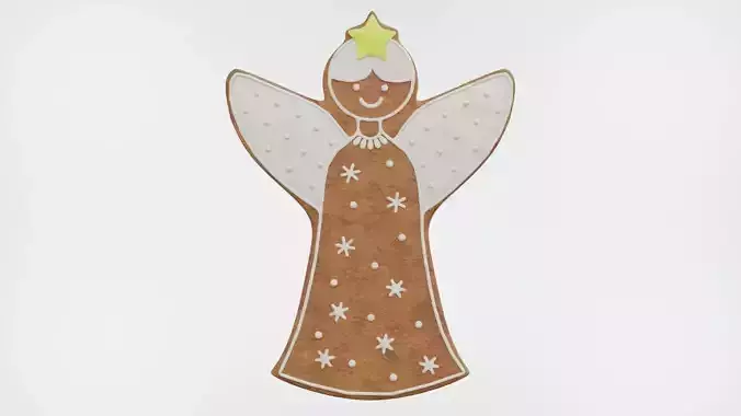 Gingerbread Christmas Cookie 18 - Little Angel