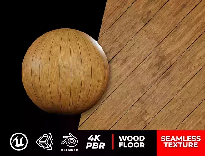 PBR Wood Texture Seamless 4K Photorealistic 02 - Archviz - Games