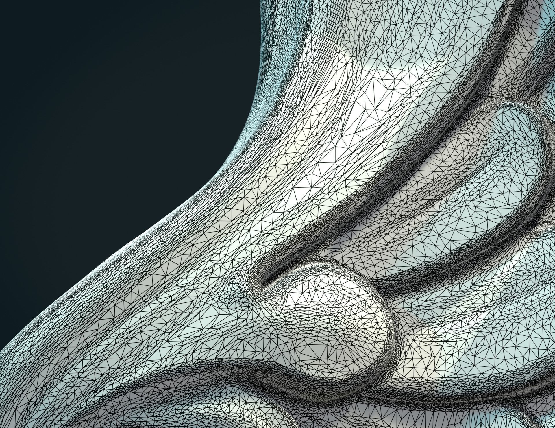 Stylized Wing 3D print model_12